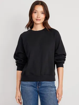 Vintage Crew-Neck Sweatshirt for Women