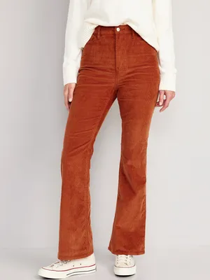 Higher High-Waisted Flare Corduroy Pants