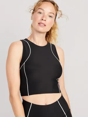 PowerSoft Cropped Tank Top for Women