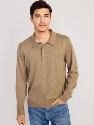 Banana Republic Men's Viaggio Cashmere Sweater Polo Shirt