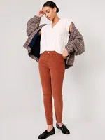 High-Waisted Rockstar Super-Skinny Corduroy Pants