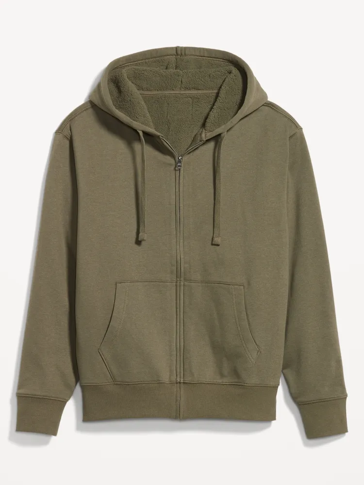 Cozy Sherpa-Lined Zip Hoodie