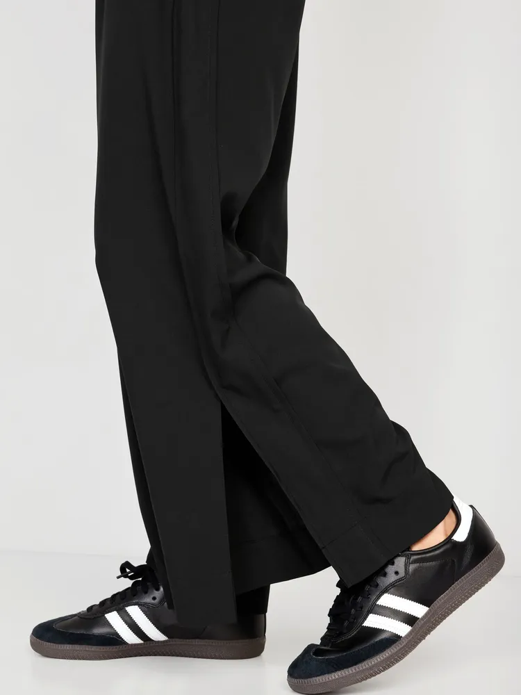 High-Waisted StretchTech Wide-Leg Pants