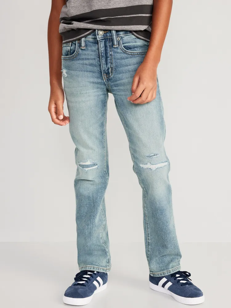 Gap Denim Soft Wear Straight Leg Stretch Flex Dark Blue Jeans Mens