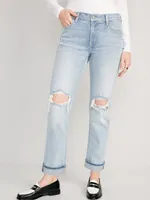 Mid-Rise Boyfriend Jeans