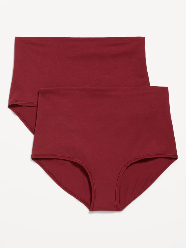 Maternity 2-Pack Rollover-Waist Brief Underwear