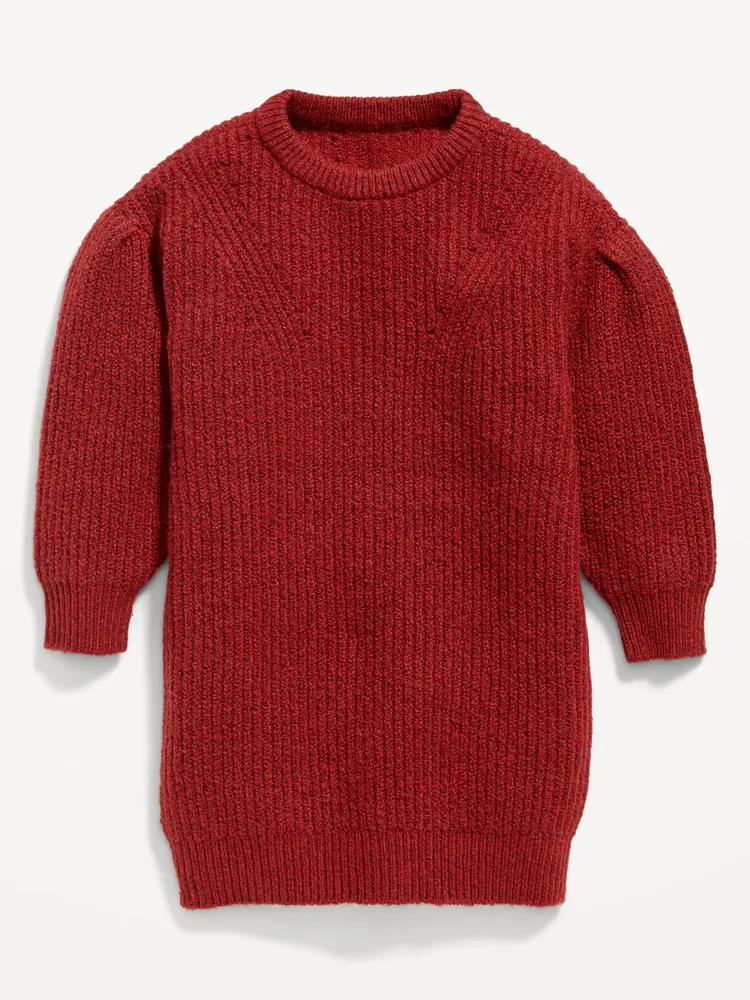 Old Navy Cocoon Crew-Neck Sweater Dress for Toddler Girls