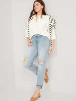 Mid-Rise Boyfriend Jeans