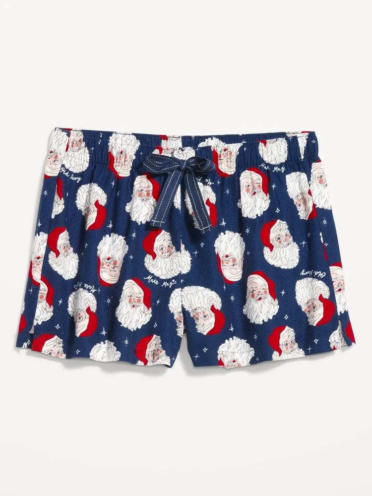 Old Navy Matching Flannel Pajama Shorts for Women -- 2.5-inch