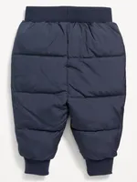 Rib-Knit-Waist Frost Free Puffer Pants for Baby