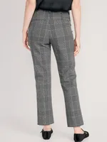 High-Waisted Pixie Straight Ankle Pants