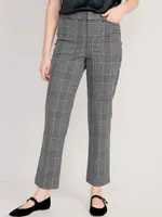 High-Waisted Pixie Straight Ankle Pants