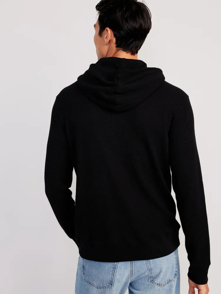 Old Navy Waffle-Knit Pullover Hoodie for Men | Hillcrest Mall