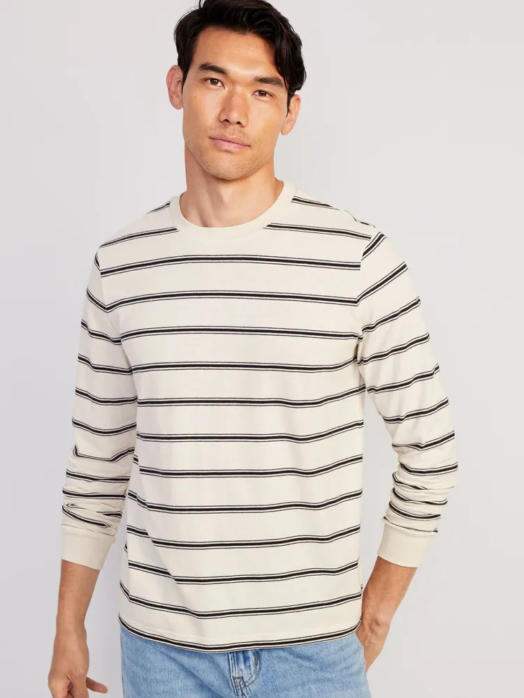 Long-Sleeve Striped Rotation T-Shirt for Men