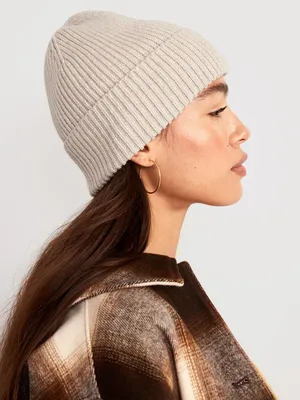 Gender Neutral Wide Cuff Beanie Hat for Adults