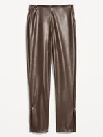 Extra High-Waisted Faux-Leather Pants