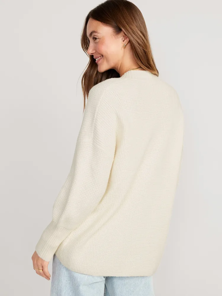 SoSoft Waffle-Knit Cocoon Sweater