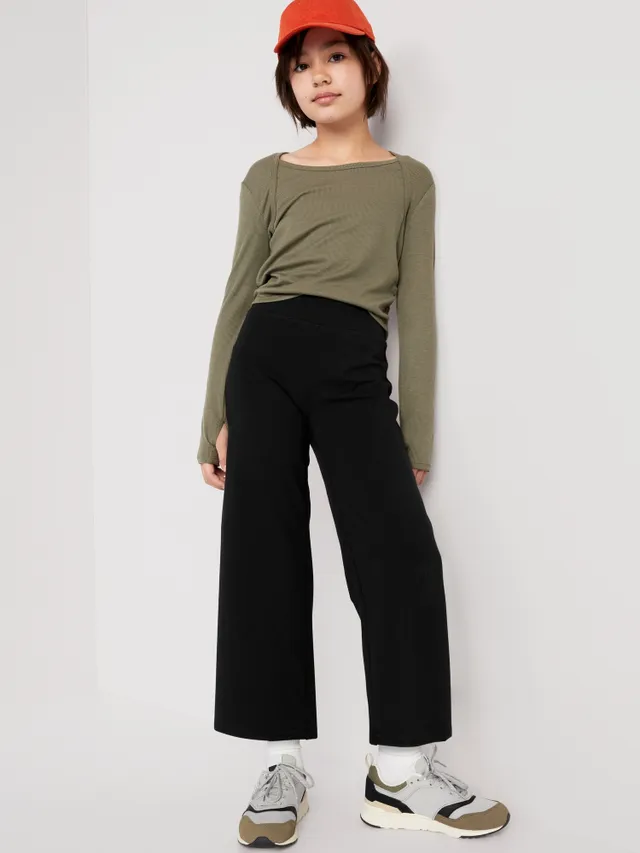 PowerChill High-Waisted Cropped Wide-Leg Performance Pants for Girls