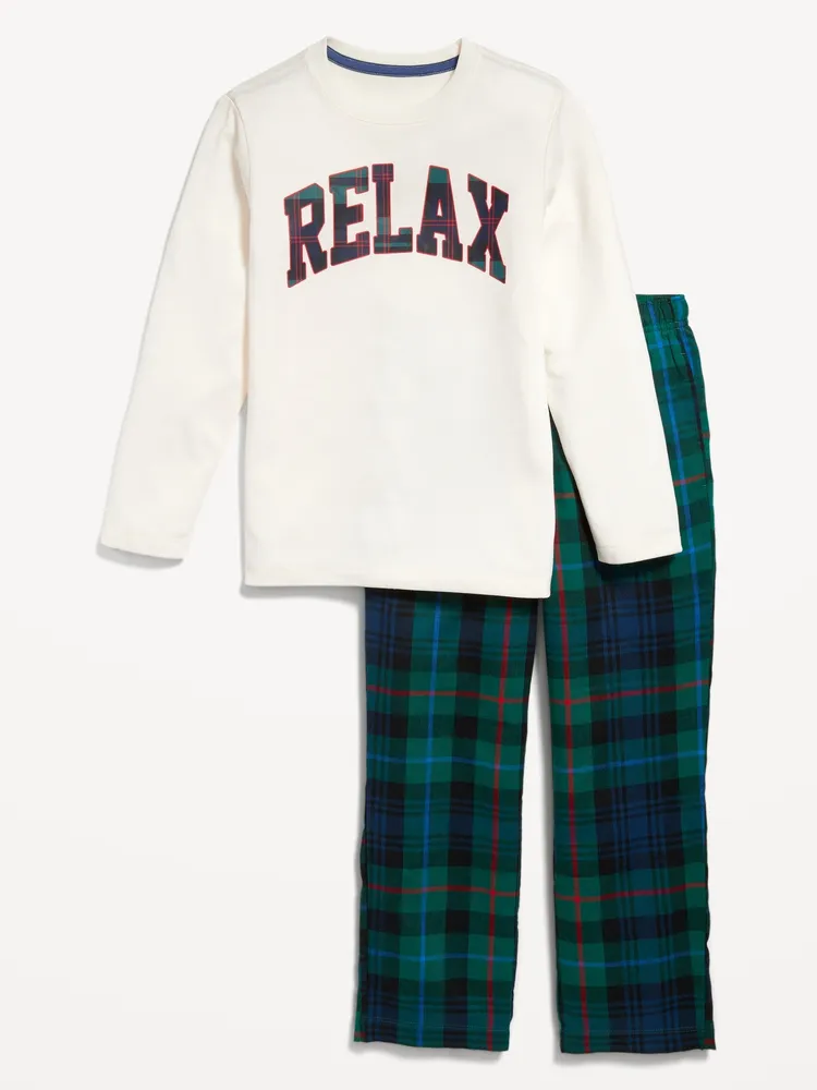 Old Navy Gender-Neutral Graphic Pajama T-Shirt & Straight Pajama