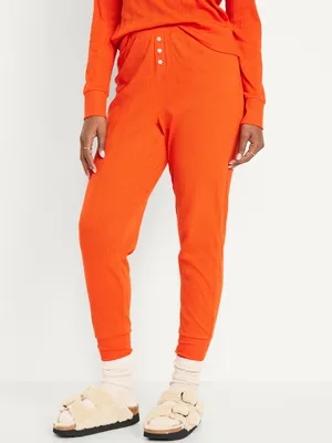 High-Waisted Pajama Jogger Pants for Women