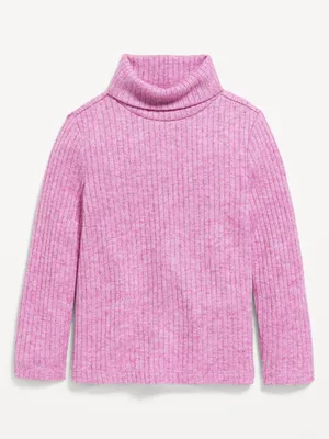 Cozy-Knit Turtleneck Top for Toddler Girls