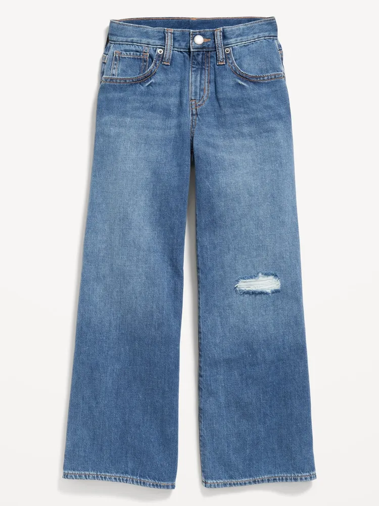 Extra High-Waisted Baggy Wide-Leg Jeans, Old Navy