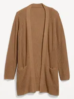 Open-Front Longline Cardigan Sweater for Women