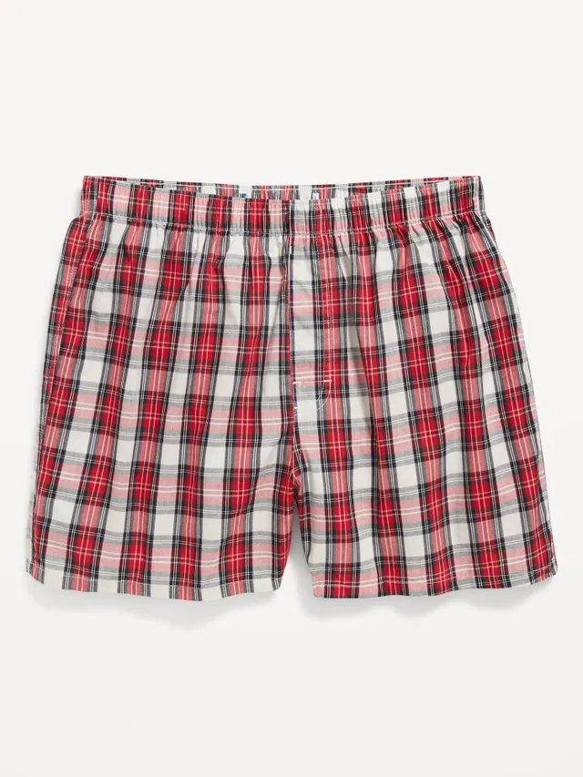 Patterned Poplin Boxer Shorts 3-Pack for Men -- 3.75-inch inseam