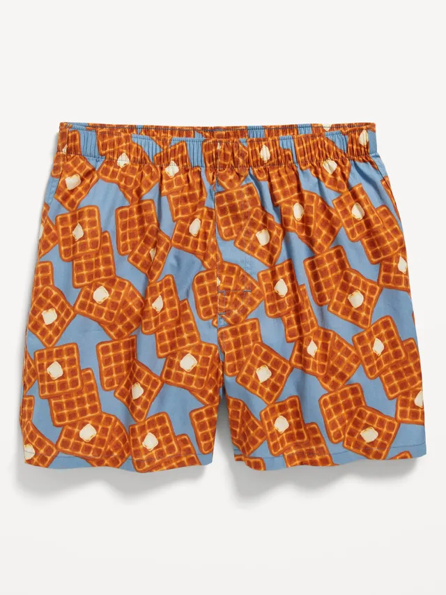 Old Navy Printed Soft-Washed Boxer Shorts for Men - 3.75-inch inseam