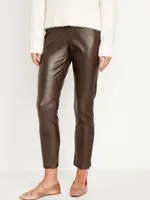 Extra High-Waisted Faux-Leather Pants