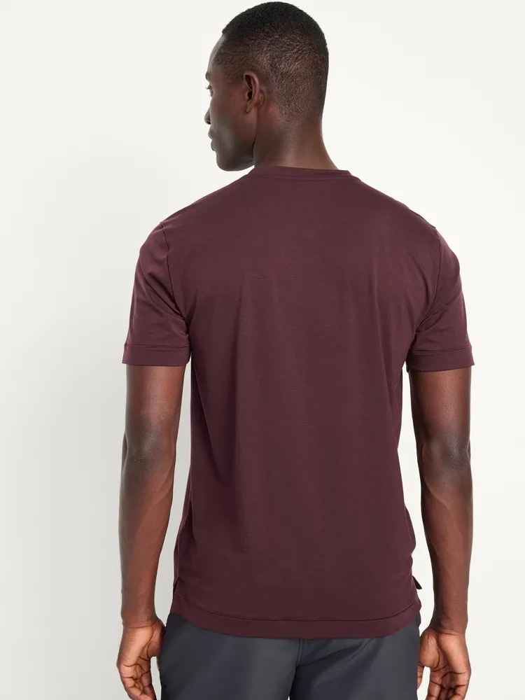 Beyond 4-Way Stretch Henley T-Shirt for Men