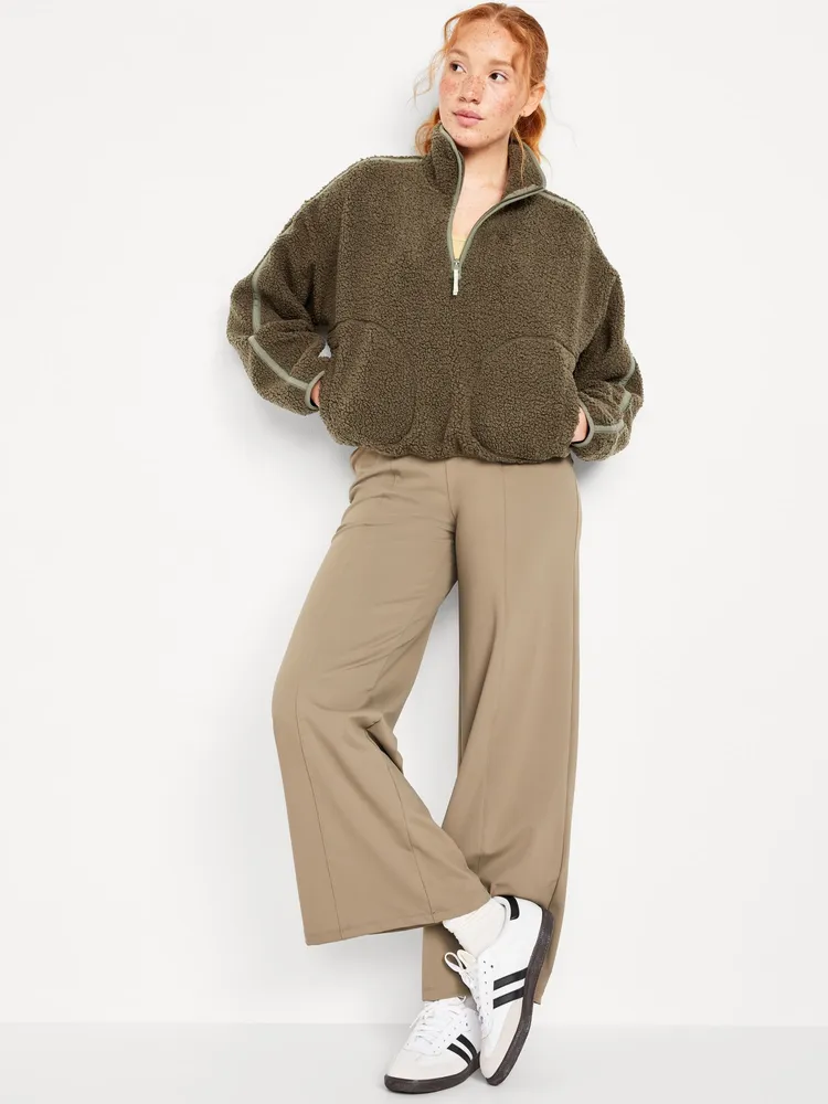 Crop Sherpa Quarter Zip