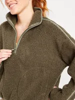 Crop Sherpa Quarter Zip