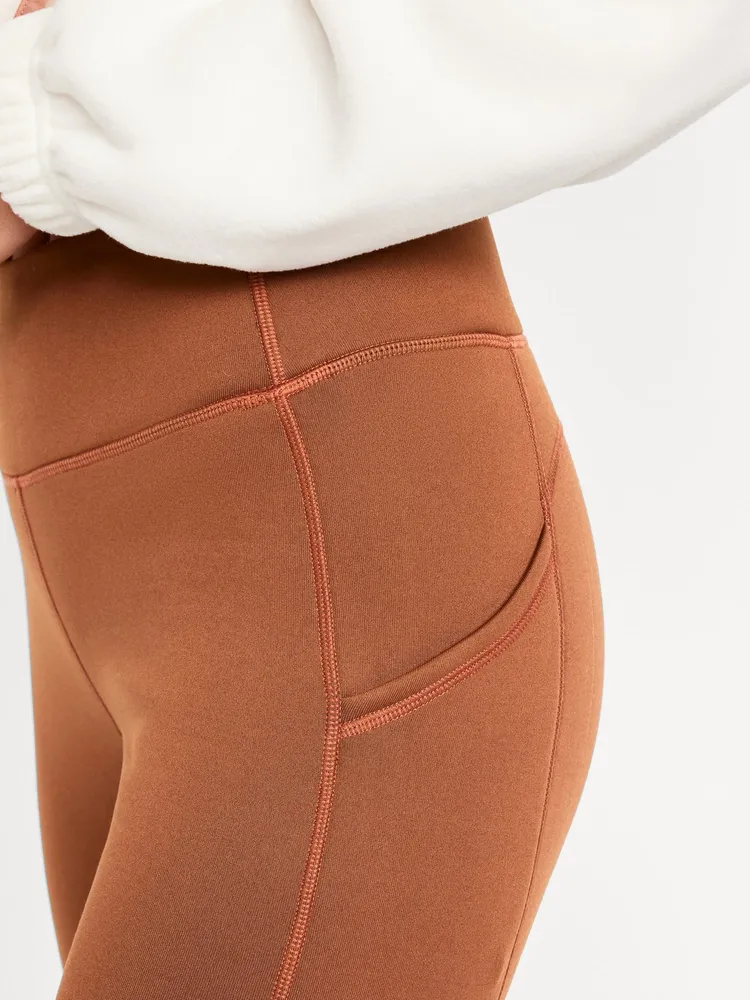 High-Waisted UltraCoze Side-Pocket Performance Leggings for Girls
