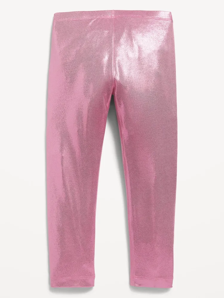 Full-Length Iridescent Leggings for Toddler Girls