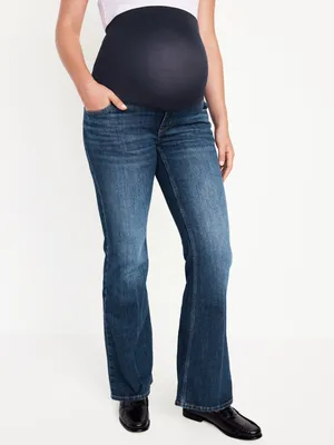 Maternity Full-Panel Pixie Flare Pants