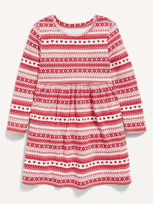 Fit & Flare Thermal-Knit Dress for Toddler Girls