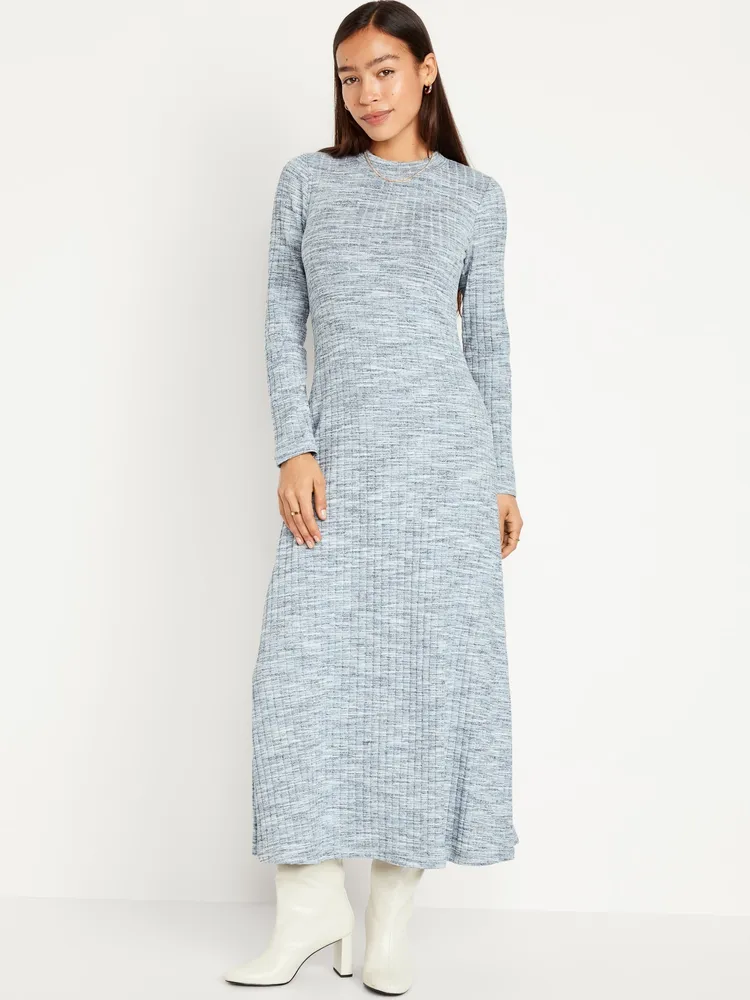 Old Navy Fit & Flare Rib-Knit Maxi Dress for Women