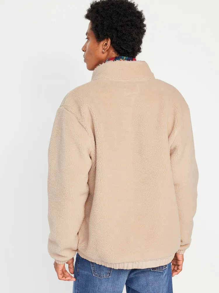 Oversized Sherpa Zip Jacket