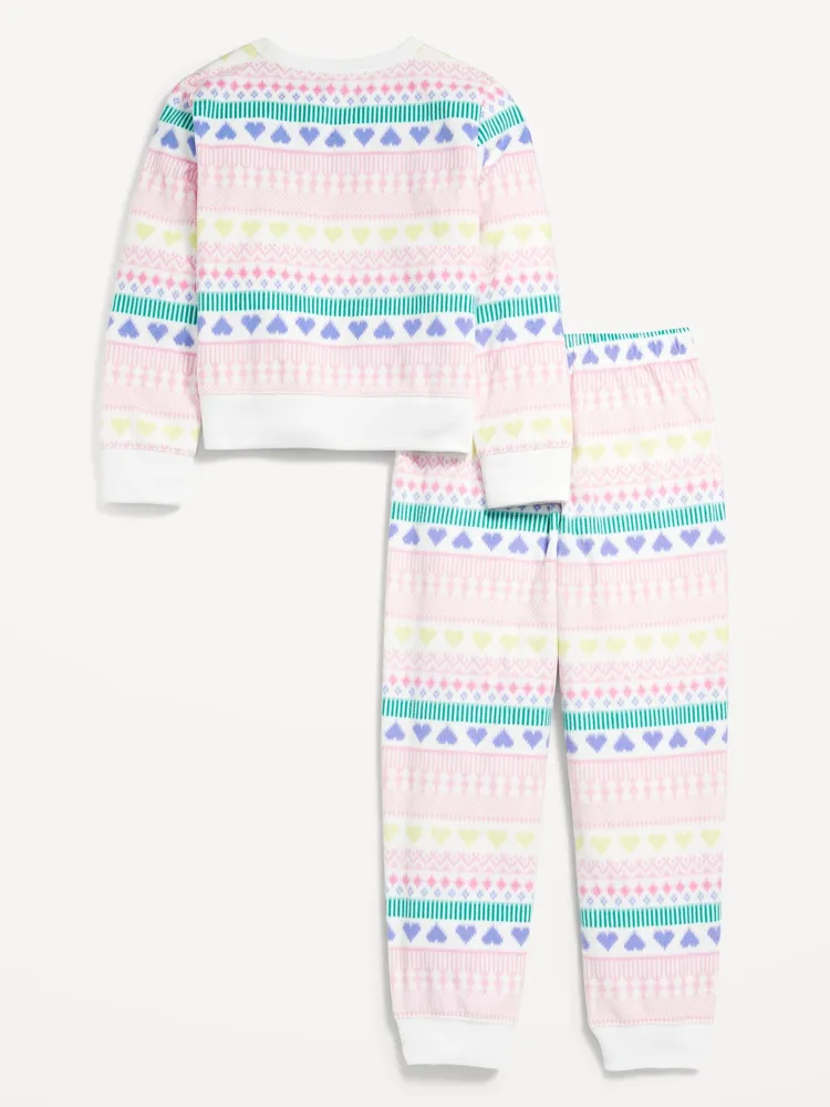 Old Navy Microfleece Printed Pajama Set for Girls