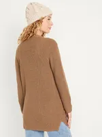 Open-Front Longline Cardigan Sweater for Women