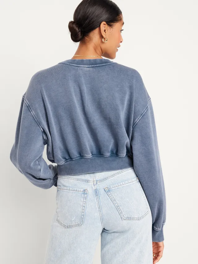 Micro Fleece Cropped Pullover