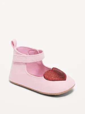 Faux-Suede Ankle-Strap Ballet Flat Shoes for Baby