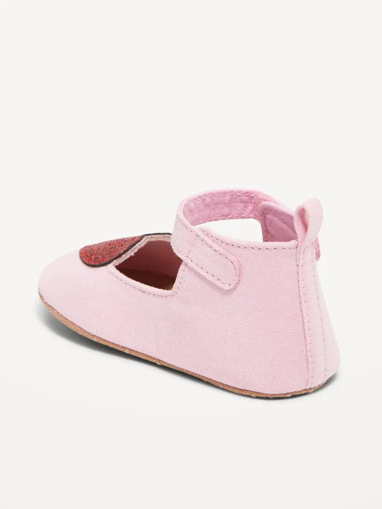 Faux-Suede Ankle-Strap Ballet Flat Shoes for Baby