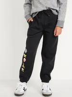 Gender-Neutral Licensed Graphic Jogger Sweatpants for Kids