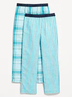 Printed Poplin Pajama Pants 2-Pack for Boys