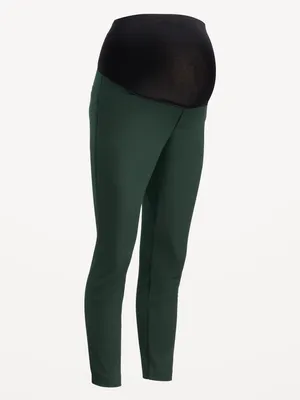 Stretch Faux Leather Skinny Pants - Thyme Maternity
