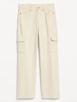 Extra High-Waisted Wide-Leg Cargo Jeans