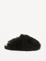 Faux-Fur Mule Slippers