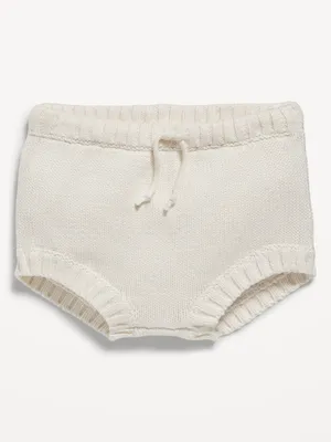 Sweater-Knit Organic-Cotton Bloomer Shorts for Baby